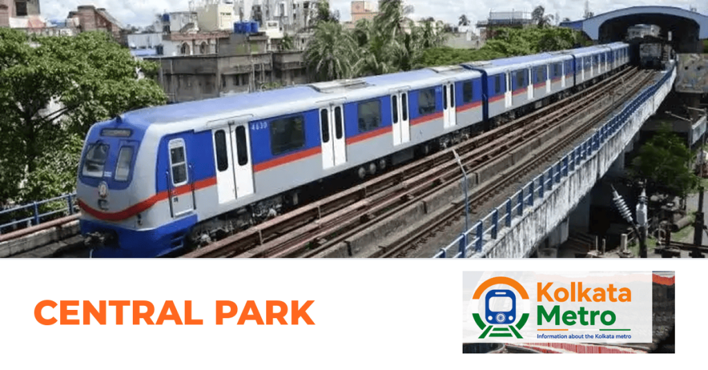 Central Park station on the Green Line, Kolkata Metro