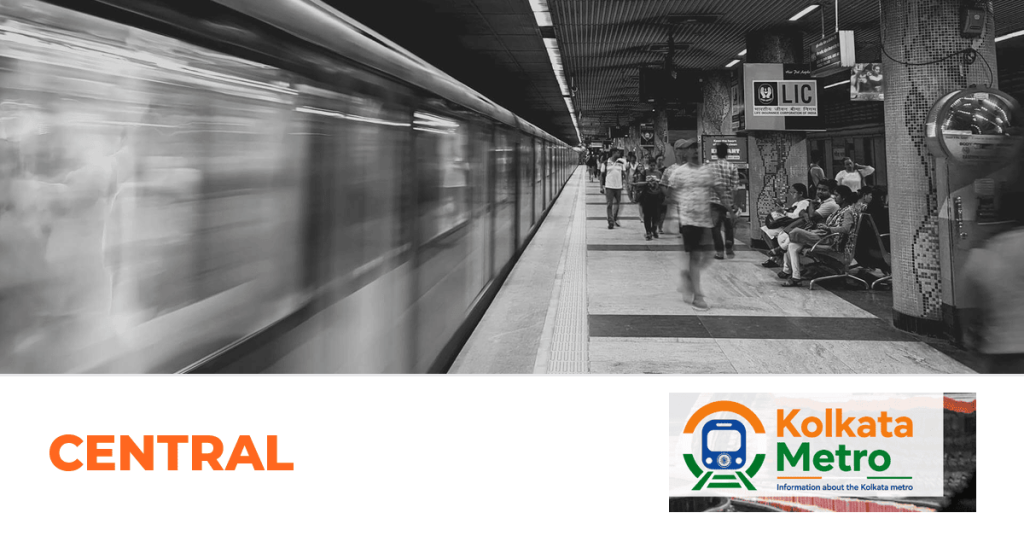 Central station on the Blue Line, Kolkata Metro