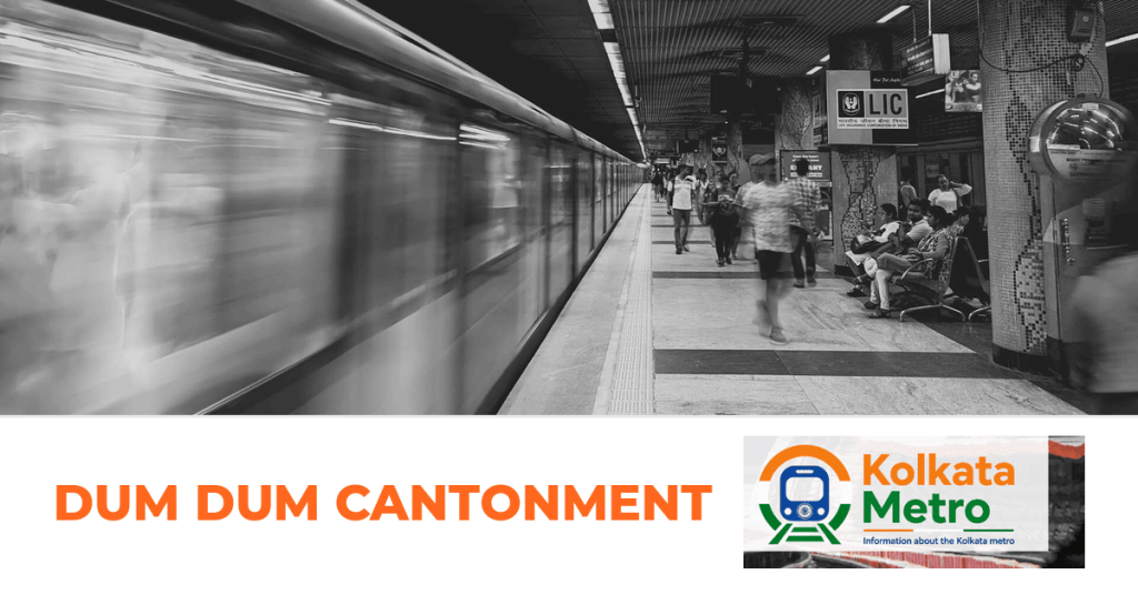 Dum Dum Cantonment station on the Yellow Line, Kolkata Metro