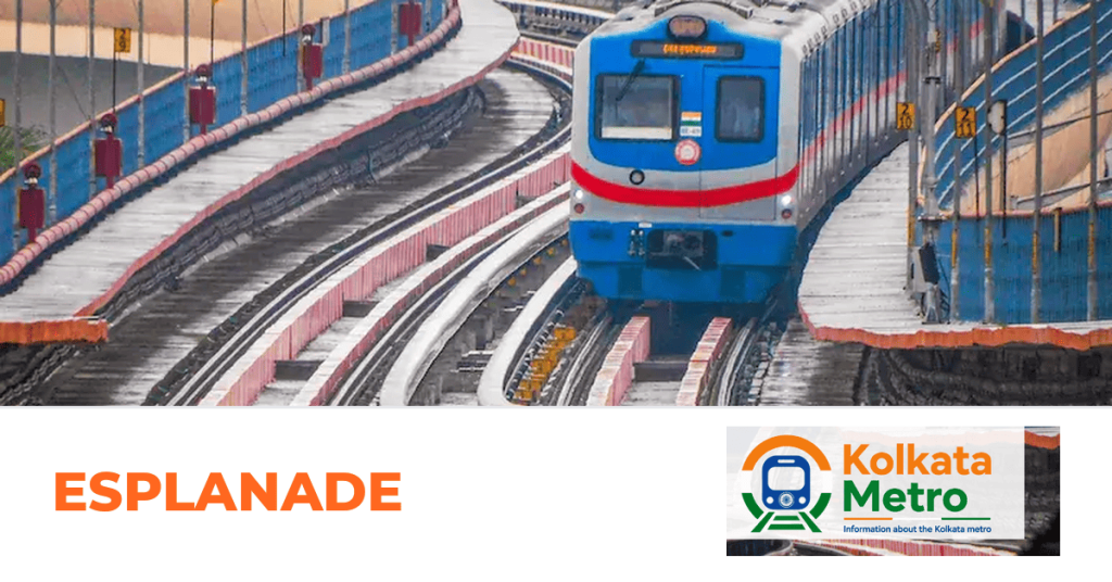 Esplanade station on the Blue Line, Kolkata Metro