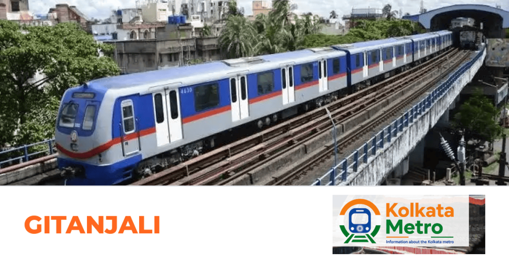 Gitanjali station on the Blue Line, Kolkata Metro