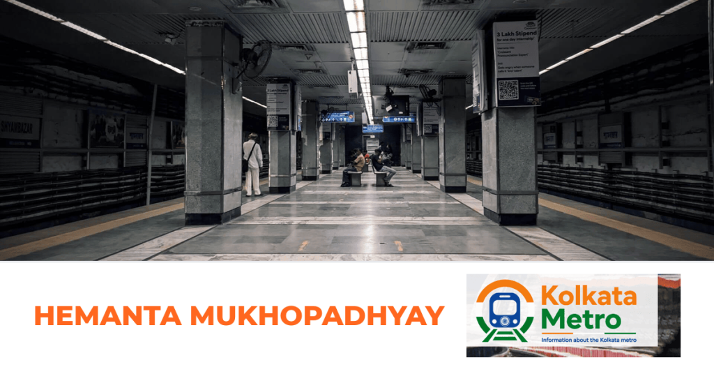 Hemanta Mukhopadhyay station on the Orange Line, Kolkata Metro