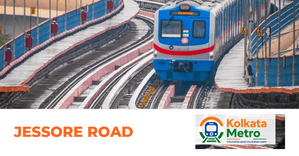 Jessore Road station on the Yellow Line, Kolkata Metro