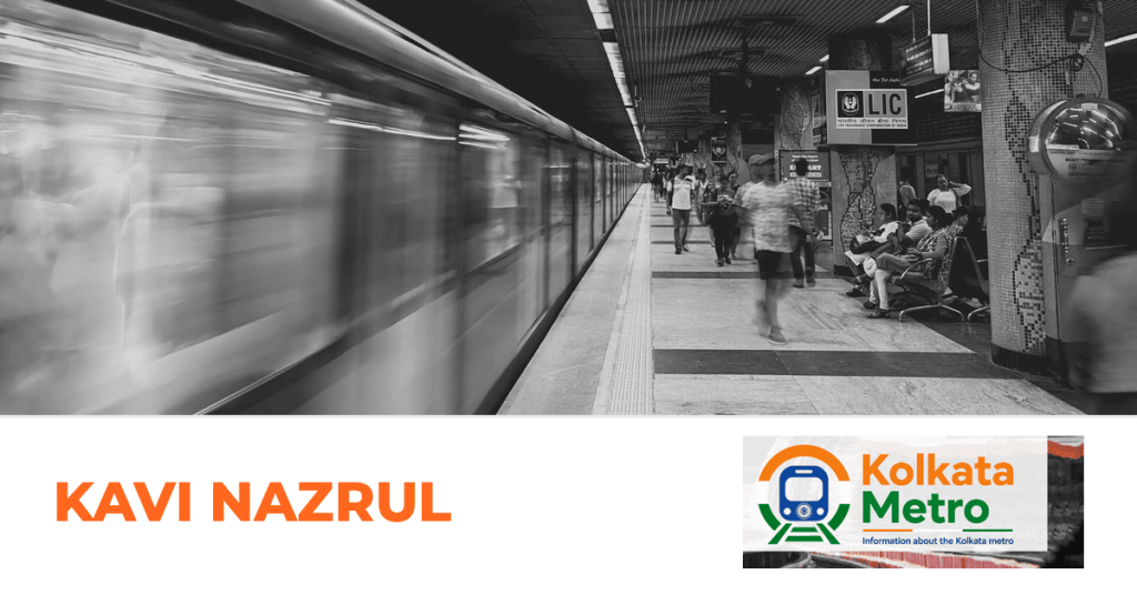 Kavi Nazrul station on the Blue Line, Kolkata Metro