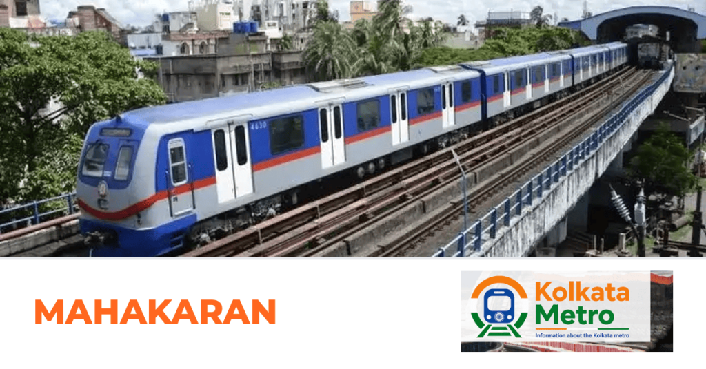 Mahakaran station on the Green Line, Kolkata Metro