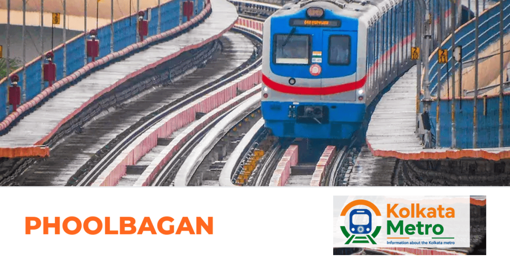 Phoolbagan station on the Green Line, Kolkata Metro