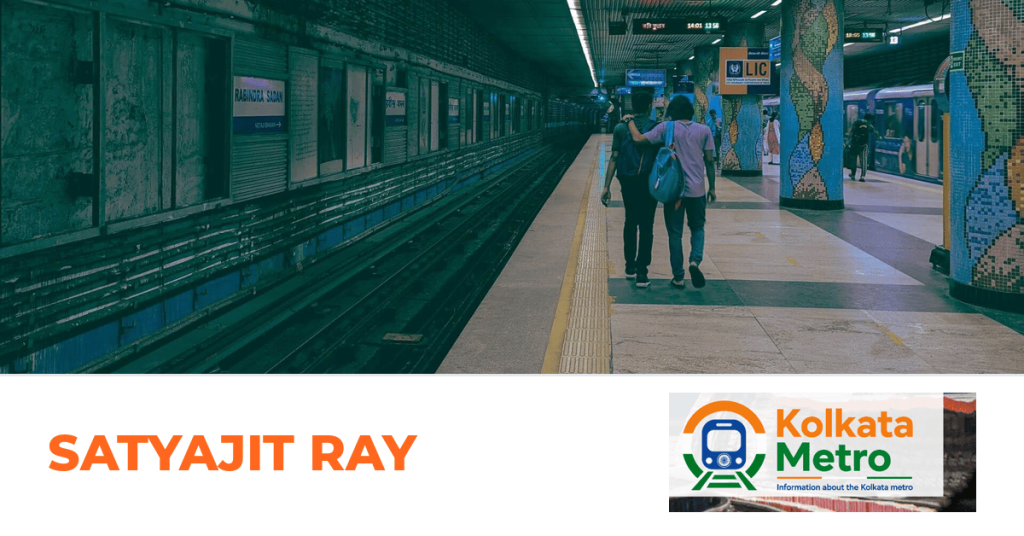 Satyajit Ray station on the Orange Line, Kolkata Metro