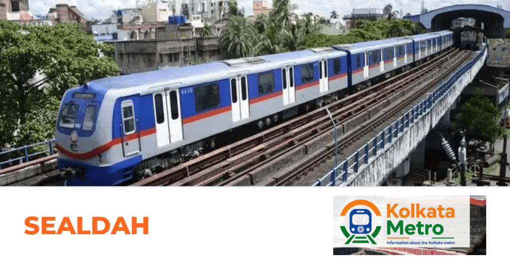 Sealdah station on the Green Line, Kolkata Metro
