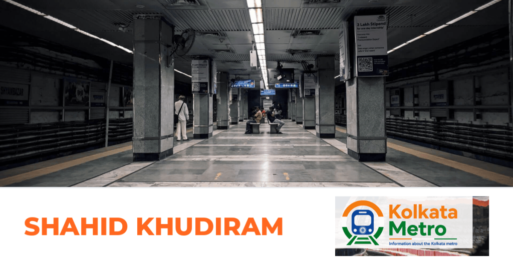 Shahid Khudiram station on the Blue Line, Kolkata Metro